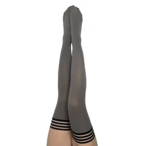 Kixies Sierra Opaque Thigh High Tights Grey