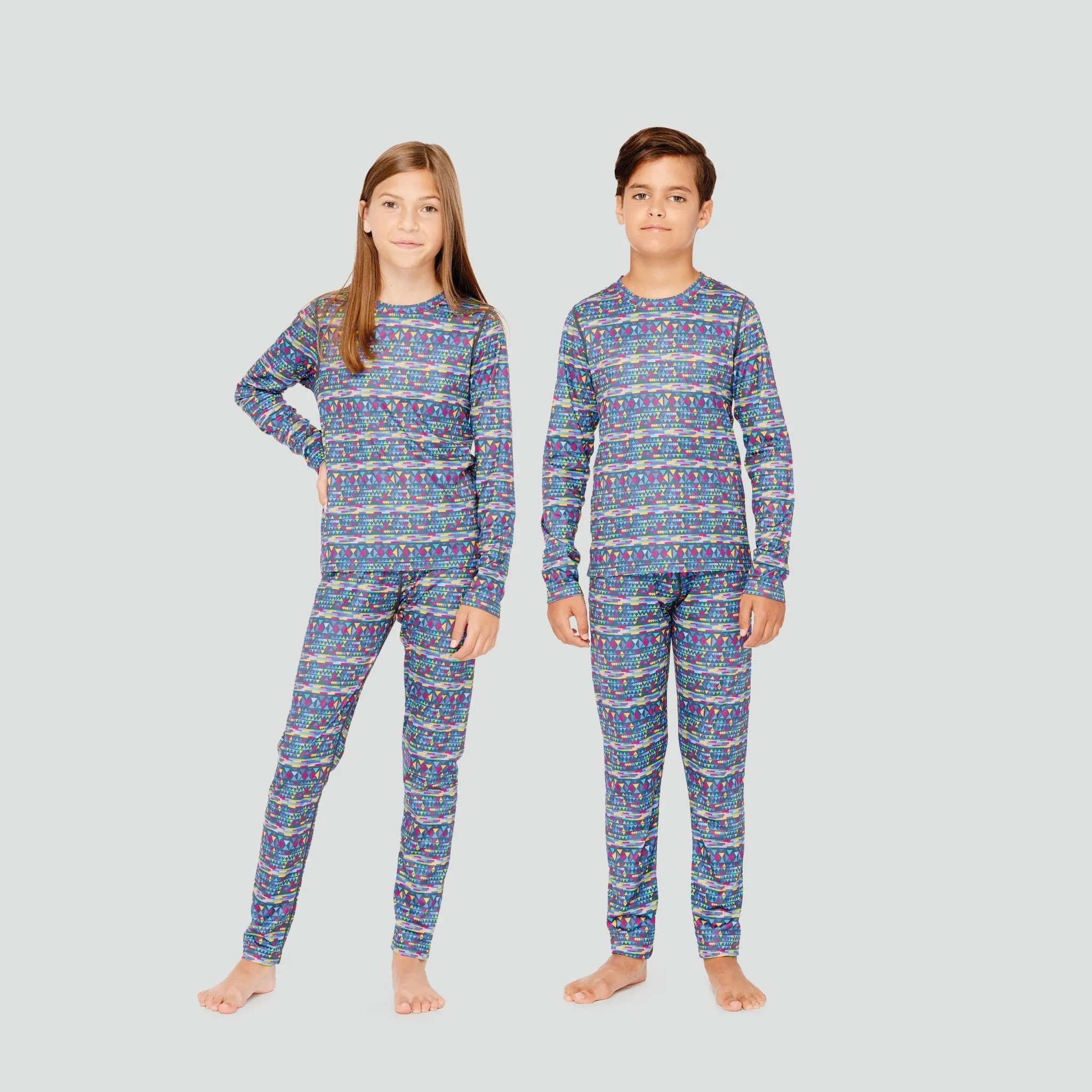 2.0 Kids' Free Ride Heritage Midweight Thermal Baselayer 2-Piece Set