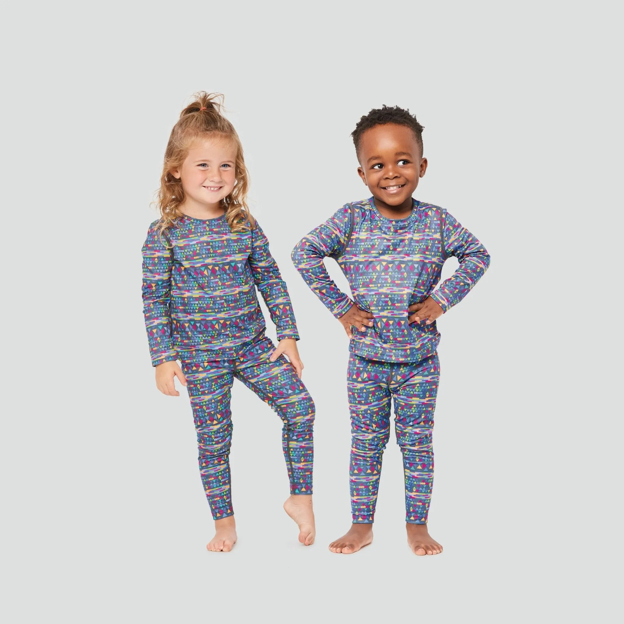 2.0 Kids' Free Ride Heritage Midweight Thermal Baselayer 2-Piece Set