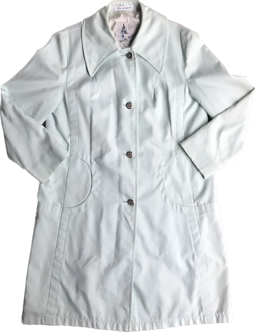 80s Misty Harbor Minty Trench Jacket     M