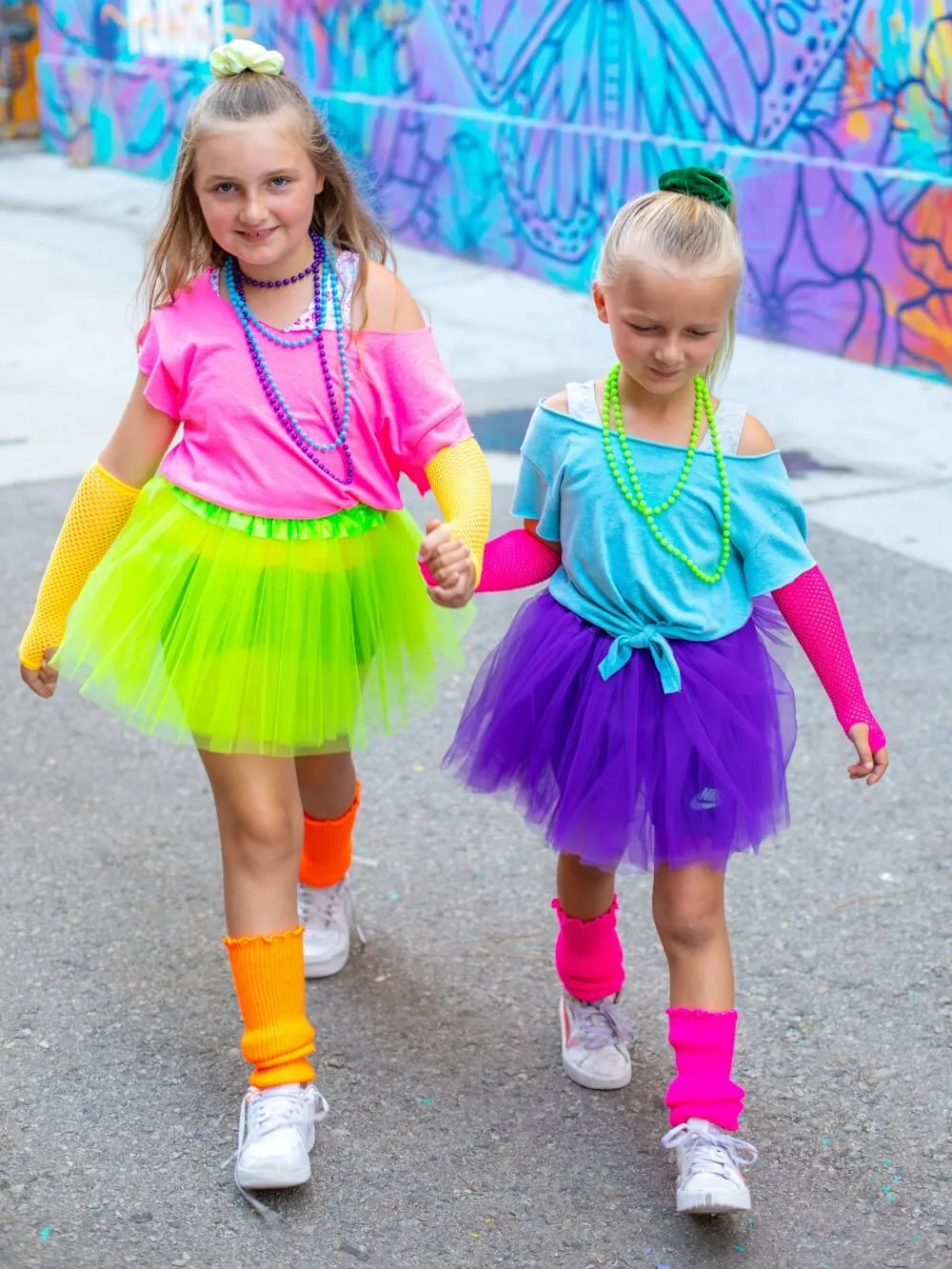 80s Tutu Costume Outfit for Kids, Adults, Plus Size - 4 Piece Dress Up Set