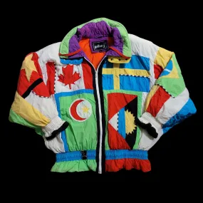 90's VINTAGE "UNITED NATIONS" PUFFER JACKET