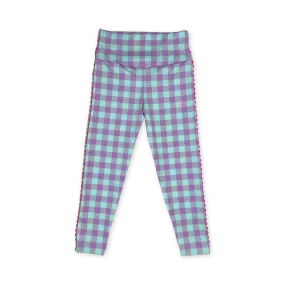 Abigail Highwaist Legging- Totally Precious Check, Power Pink