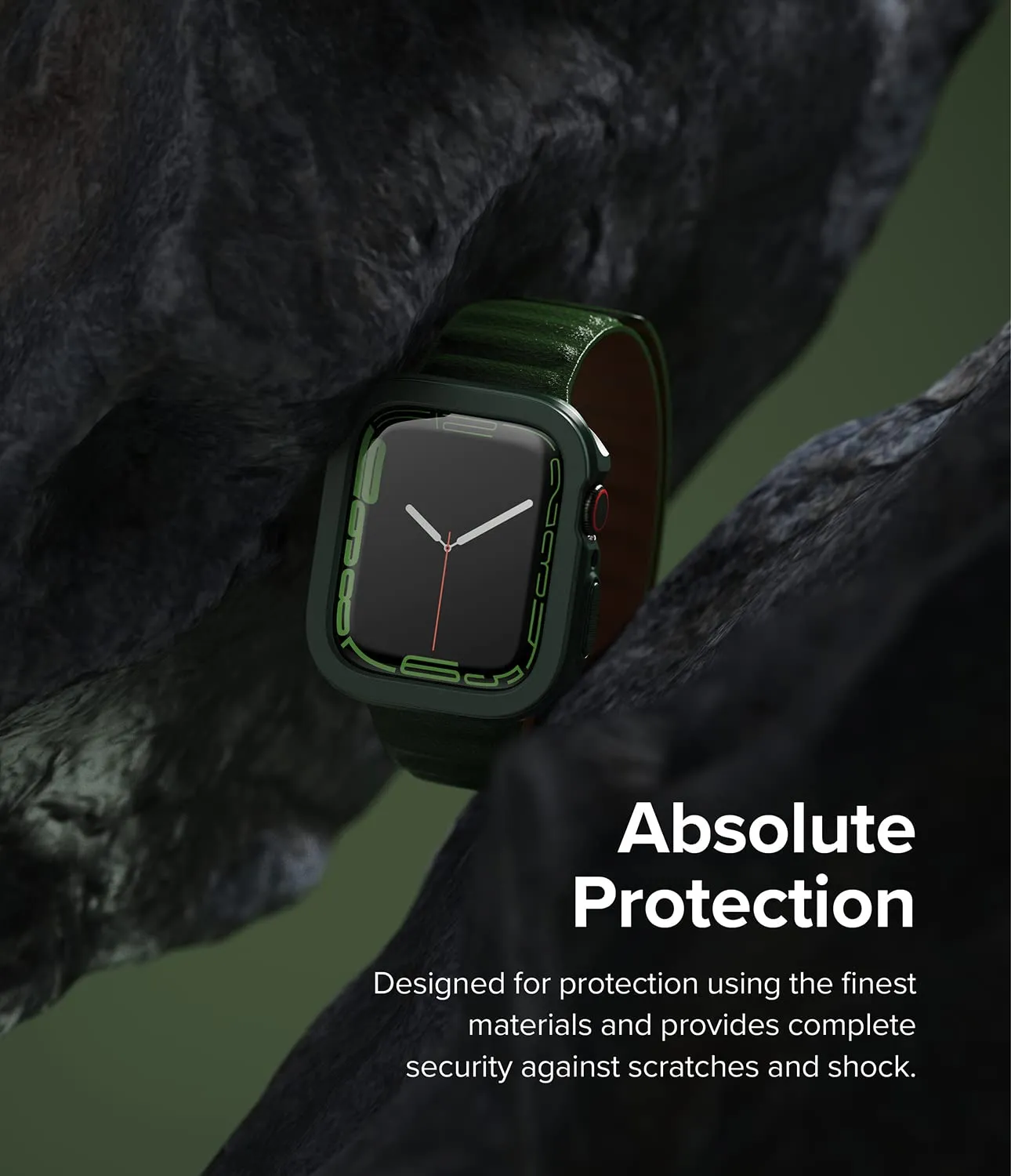 Air Sports Case Compatible with Apple Watch 8 / 7 - 41mm - Dark Green