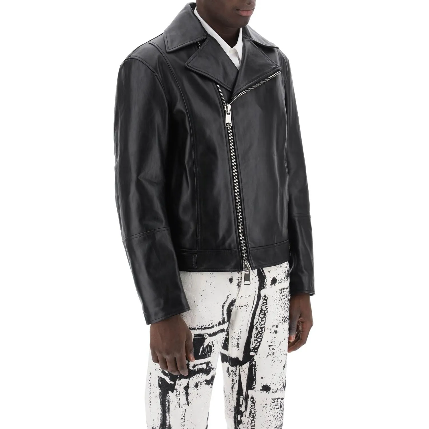 Alexander Mcqueen nappa biker jacket