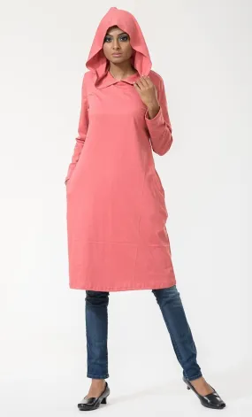 Basic Everyday Wear Hoodie Style Tunic  - Final Sale