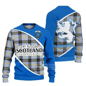 Bell Family Crest Tartan Ugly Sweater Celebrate Saint Andrew's Day in Style