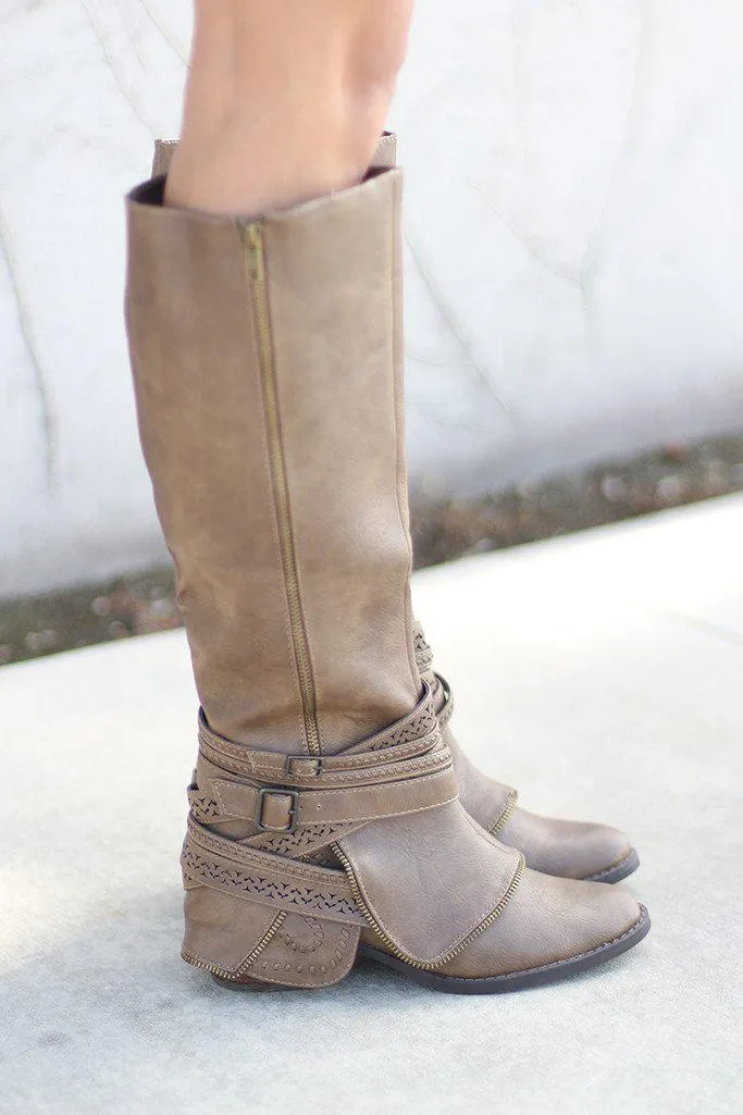 Big Spender Taupe Boots