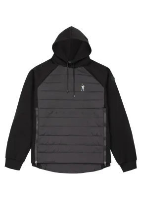 Black Puffer Swingman Suit Hoodie