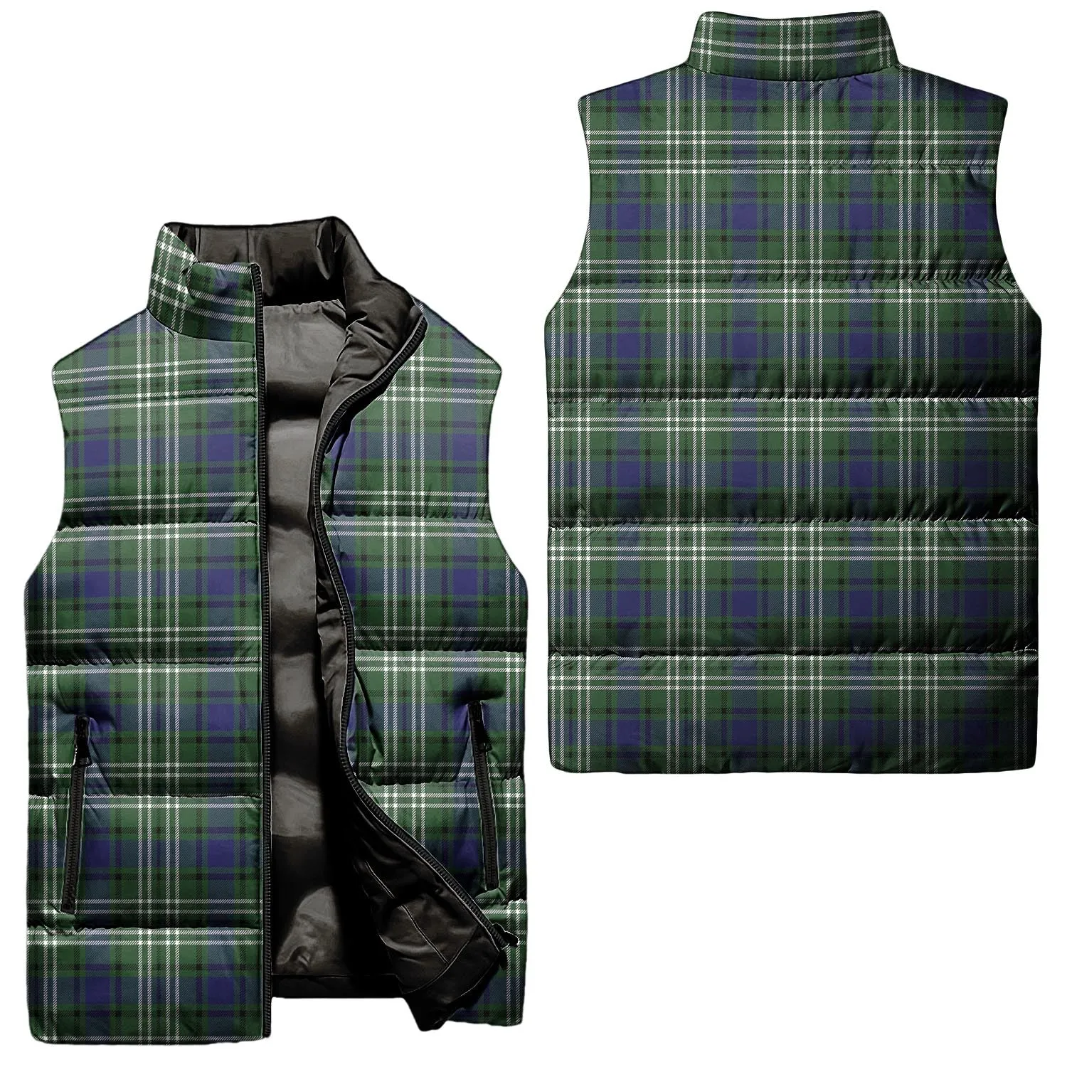 Blyth Tartan Sleeveless Puffer Jacket