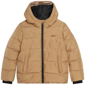 Boys Camel Puffer Jacket