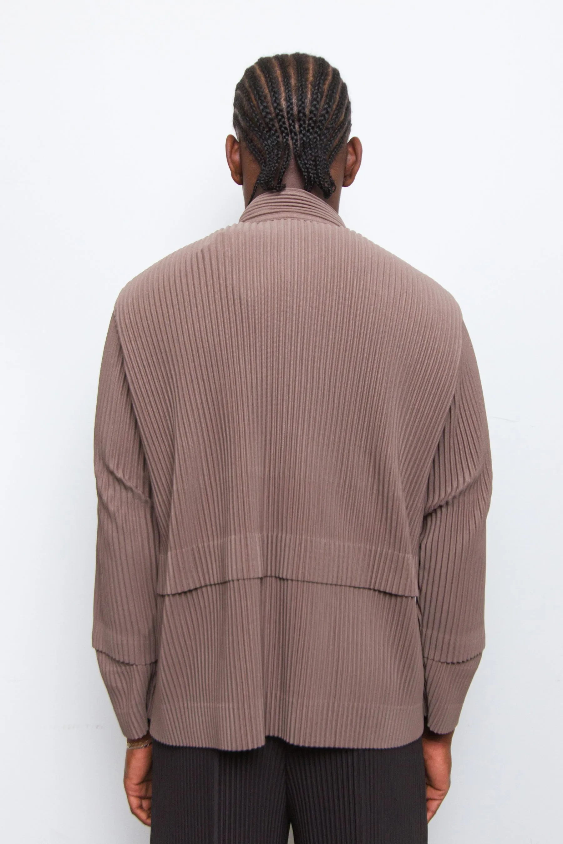 Cargo Pleated Jacket Alpaca Brown JC142-43