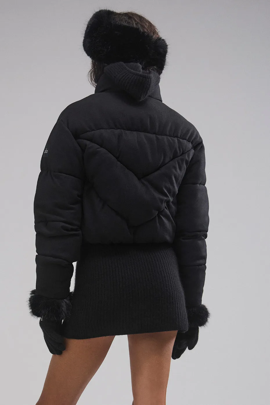 Cashmere Alpine Puffer - Black