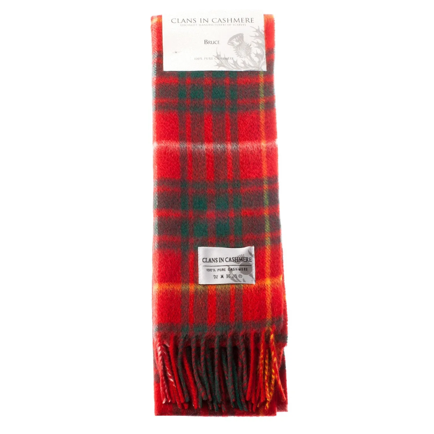 Cashmere Scottish Tartan Clan Scarf  Bruce