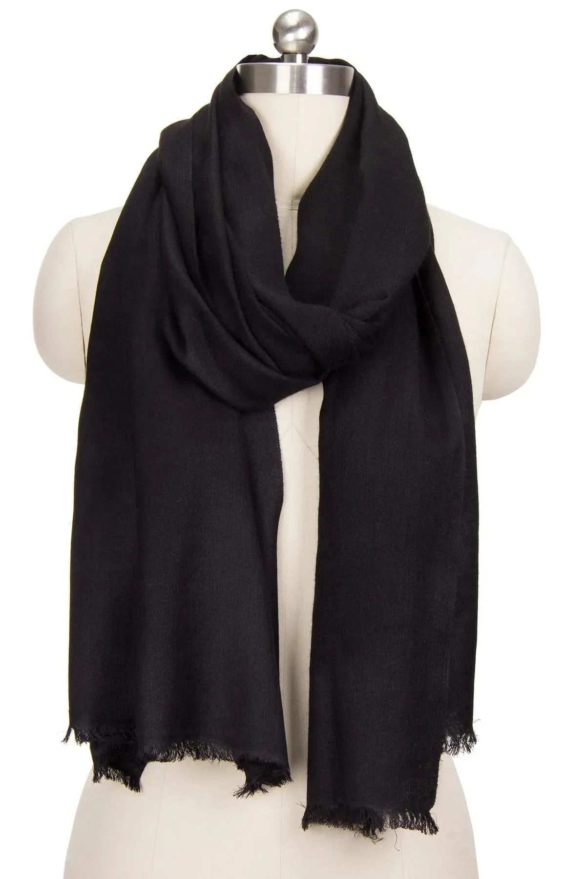 Cashmere Silk A Black Eyelash Scarf