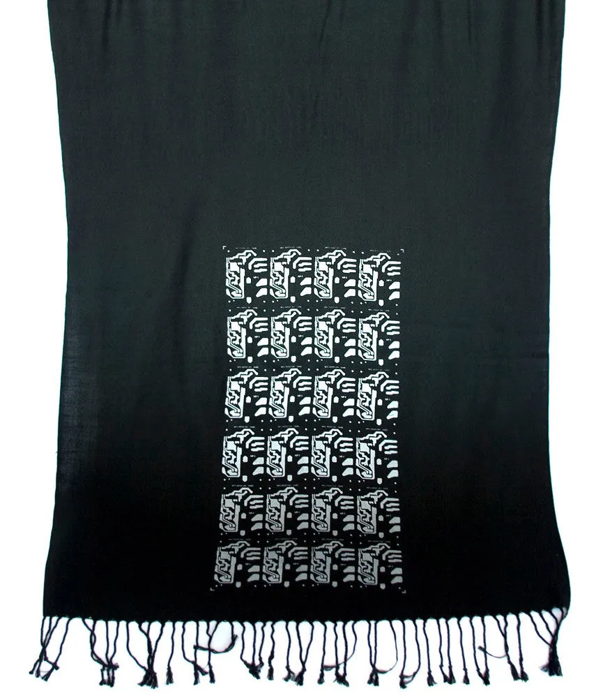 Circuit Board Scarf: "Electro" pashmina.