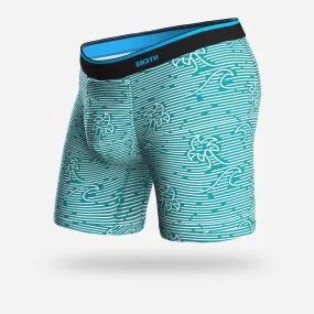 Classic Boxer Brief (Linear Wave Turquoise)