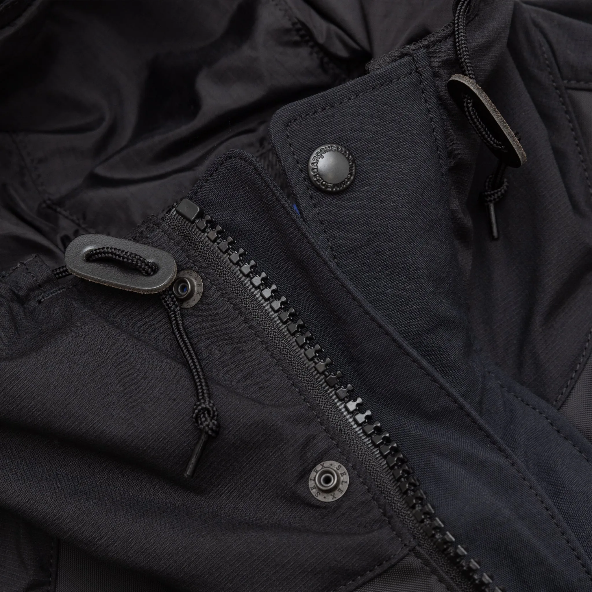 COTTON NYLON RIP-STOP CANVAS JACKET