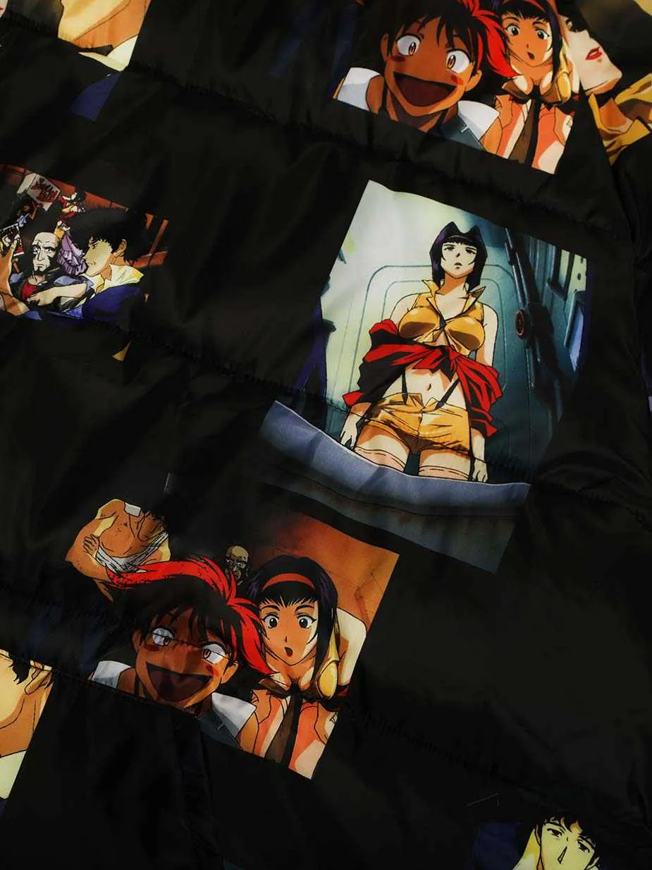 Cowboy Bebop Repeat Black Puffer Hoodie