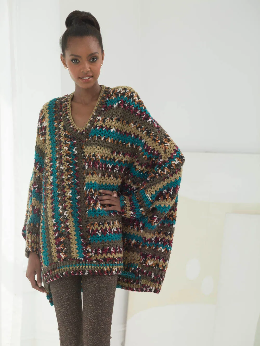 Crochet Poncho Pullover