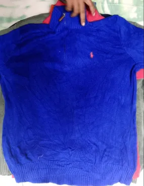 Custom handpick HALF ZIP POLO RALPH LAUREN SWEATER 107PCS