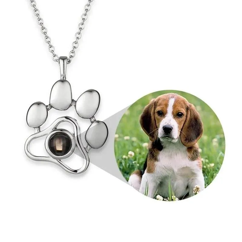 Custom Pet Photo Necklace Personalized Gift