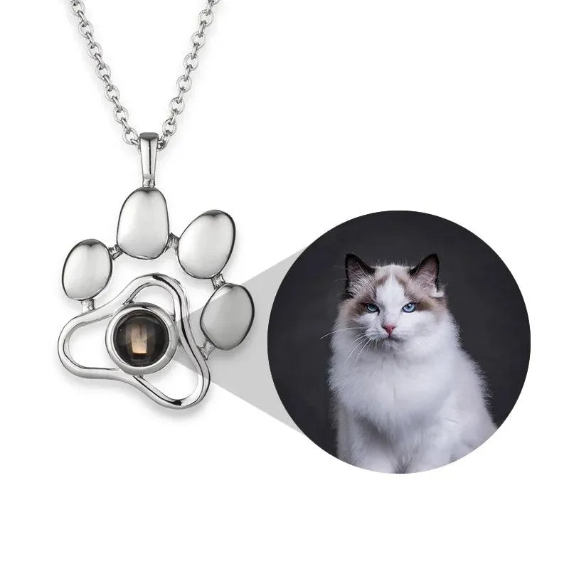 Custom Pet Photo Necklace Personalized Gift