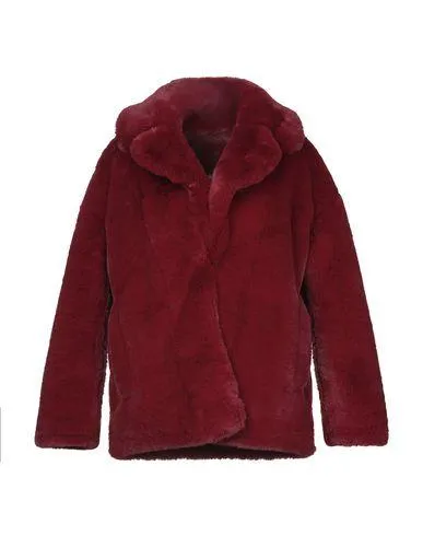 Diane Von Furstenberg Women Faux fur Red M INT