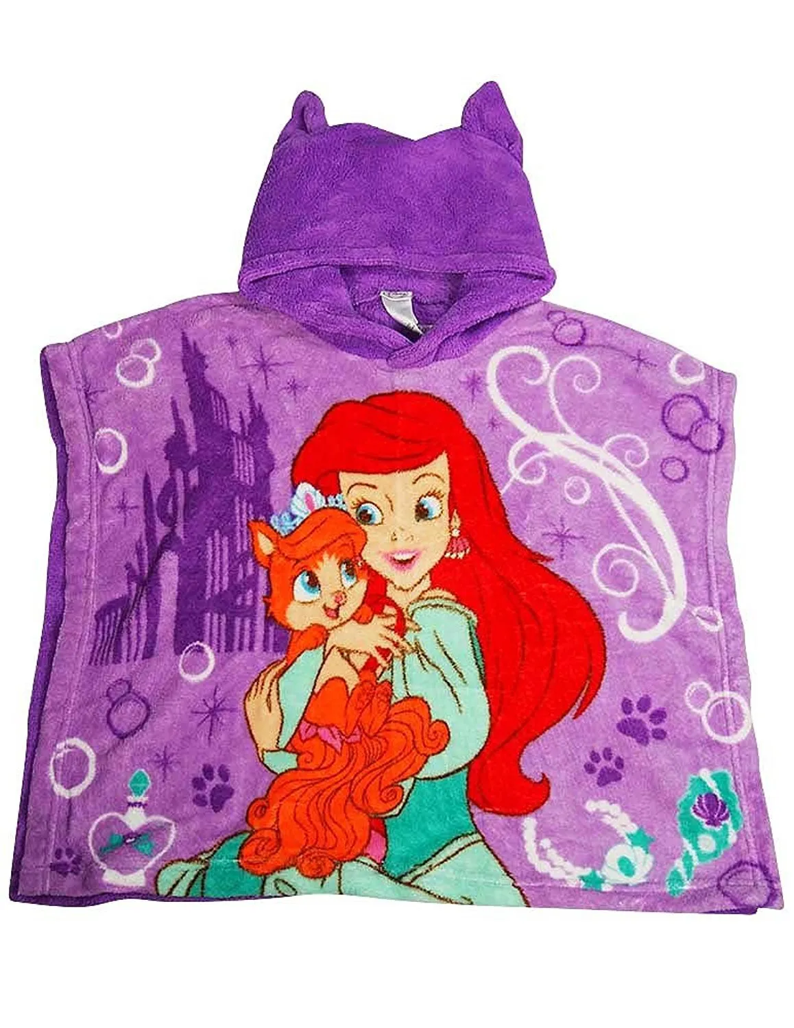 Disney Princess - Little Girls Hooded Bath Towel