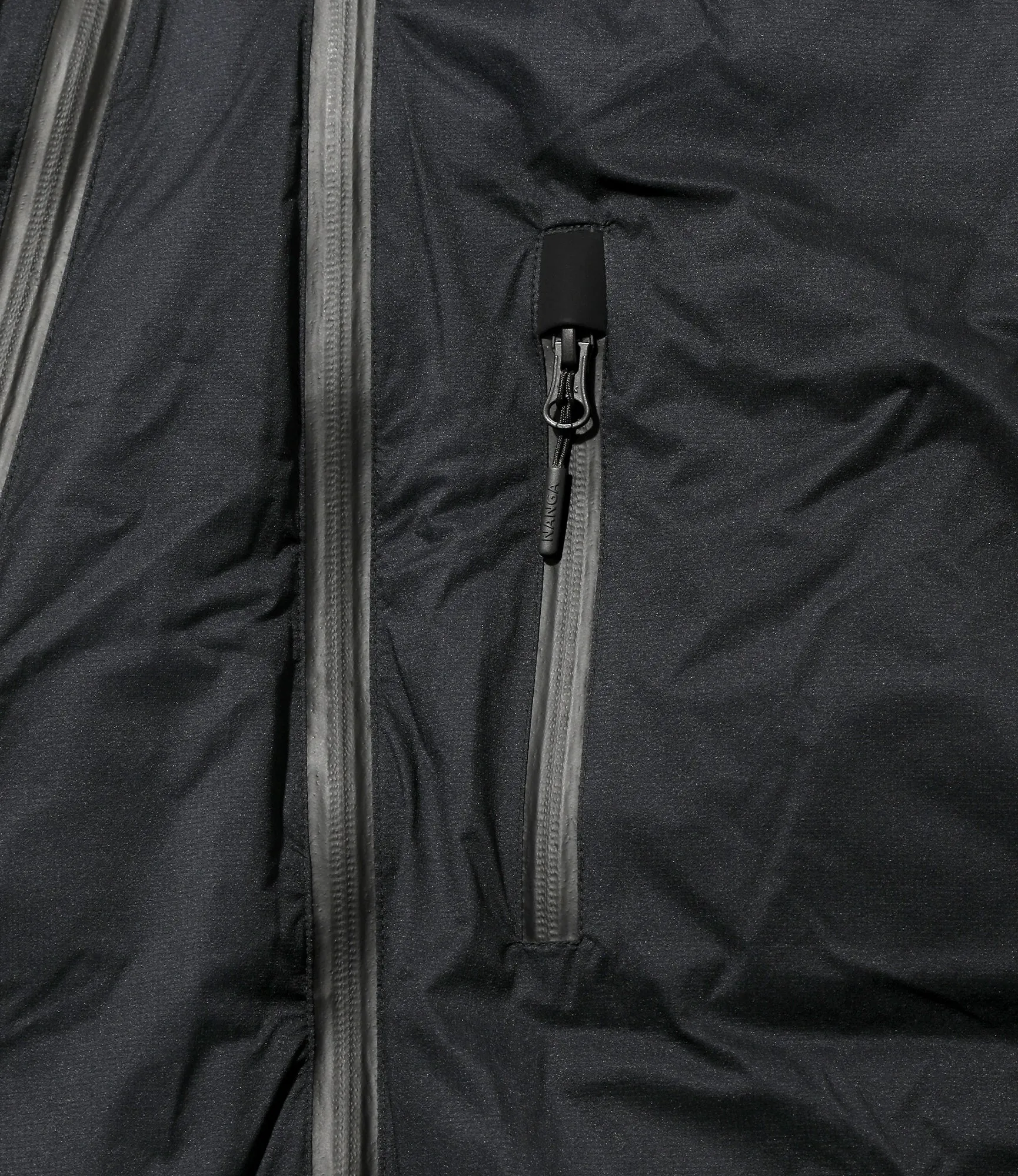 Down Zip Vest – Dark Navy Ripstop Nylon