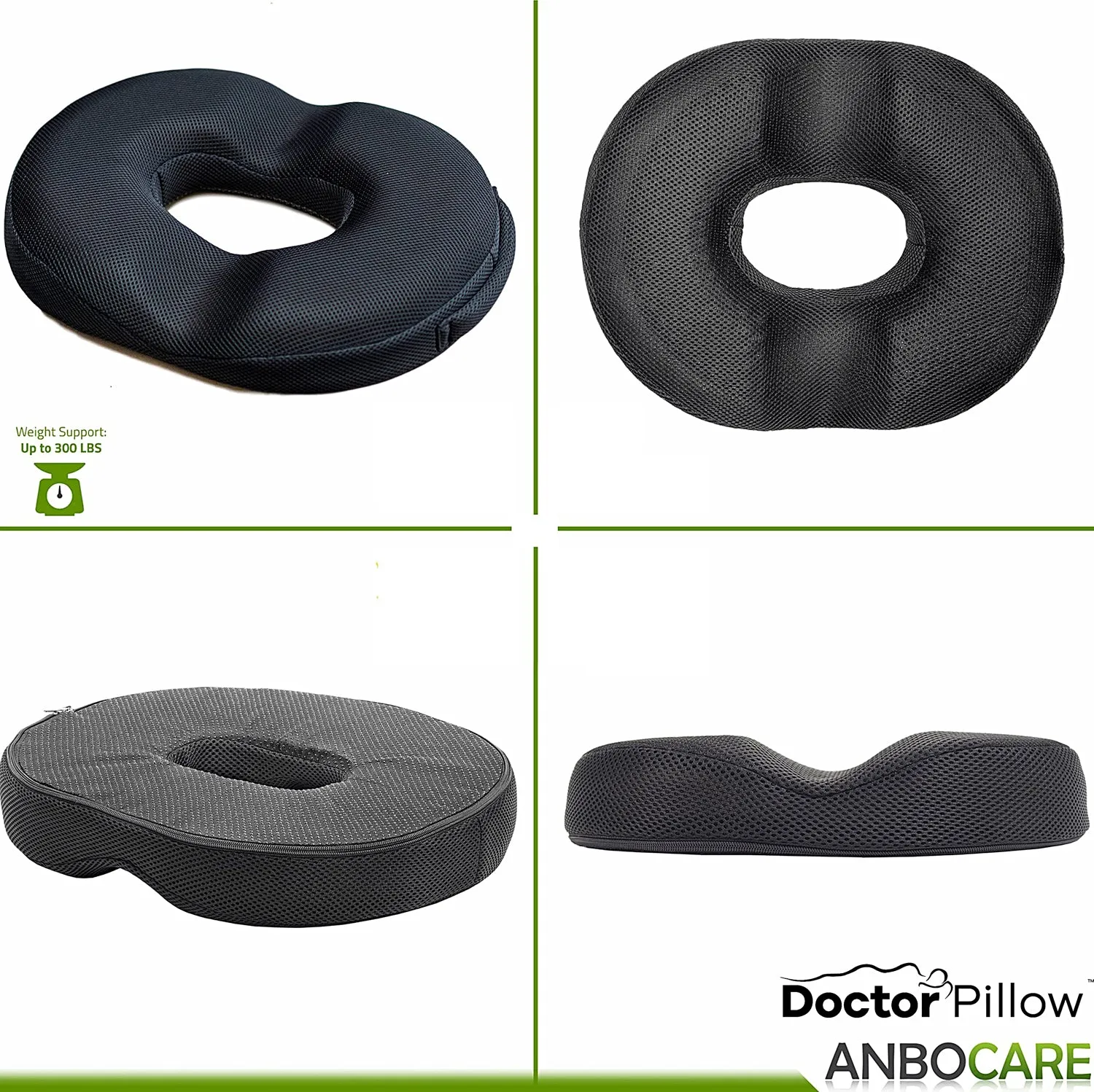 Dr Pillow Anbocare Orthopedic Donut Seat Cushion