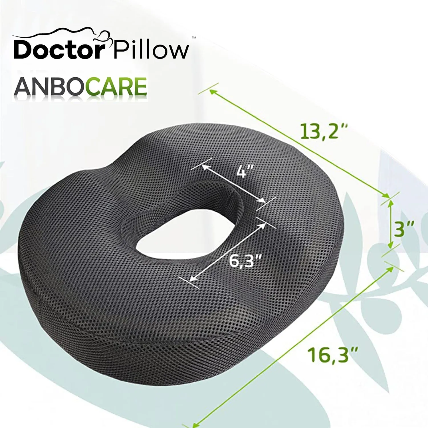 Dr Pillow Anbocare Orthopedic Donut Seat Cushion