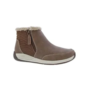 Drew Tabby Women Zipper Bootie In Brown Combo