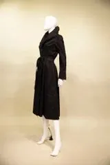 Duppioni double wired collars coat dress