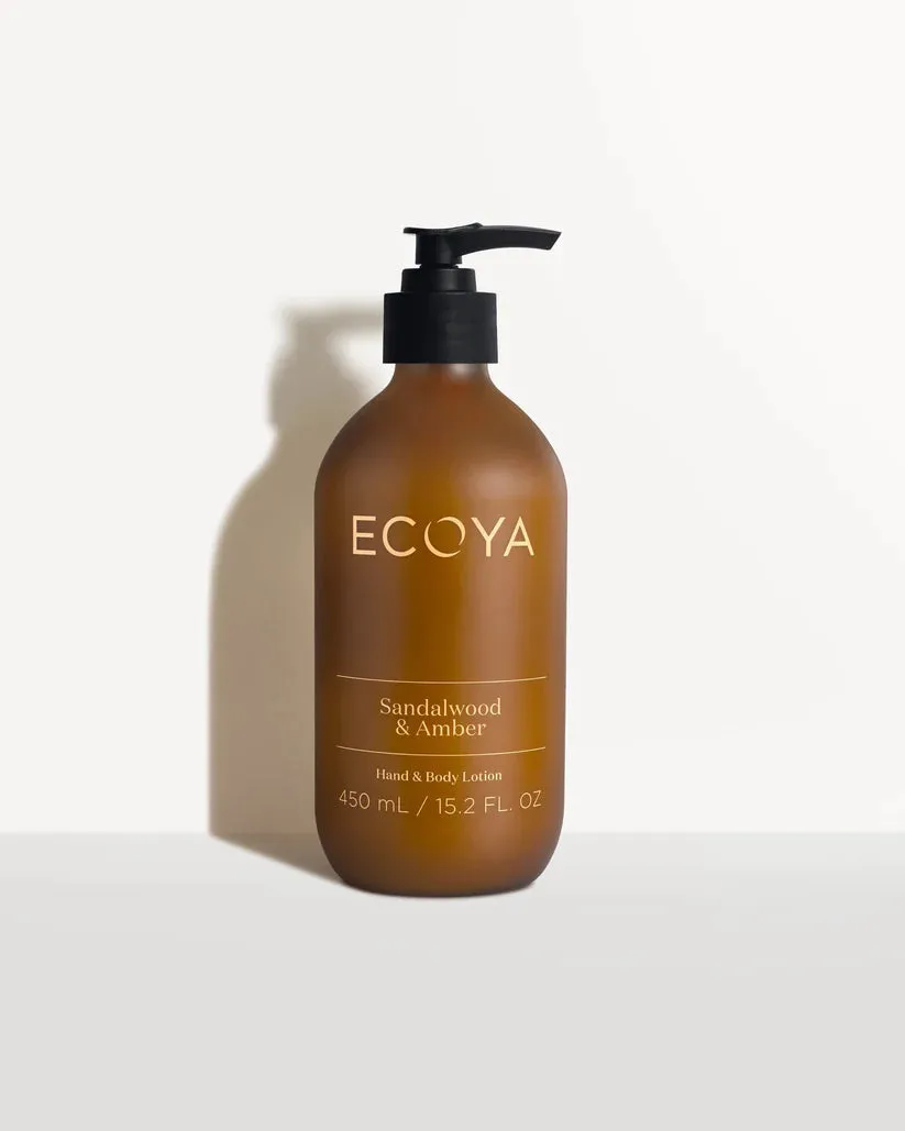 ECOYA : Sandalwood & Amber Hand & Body Lotion 450ml