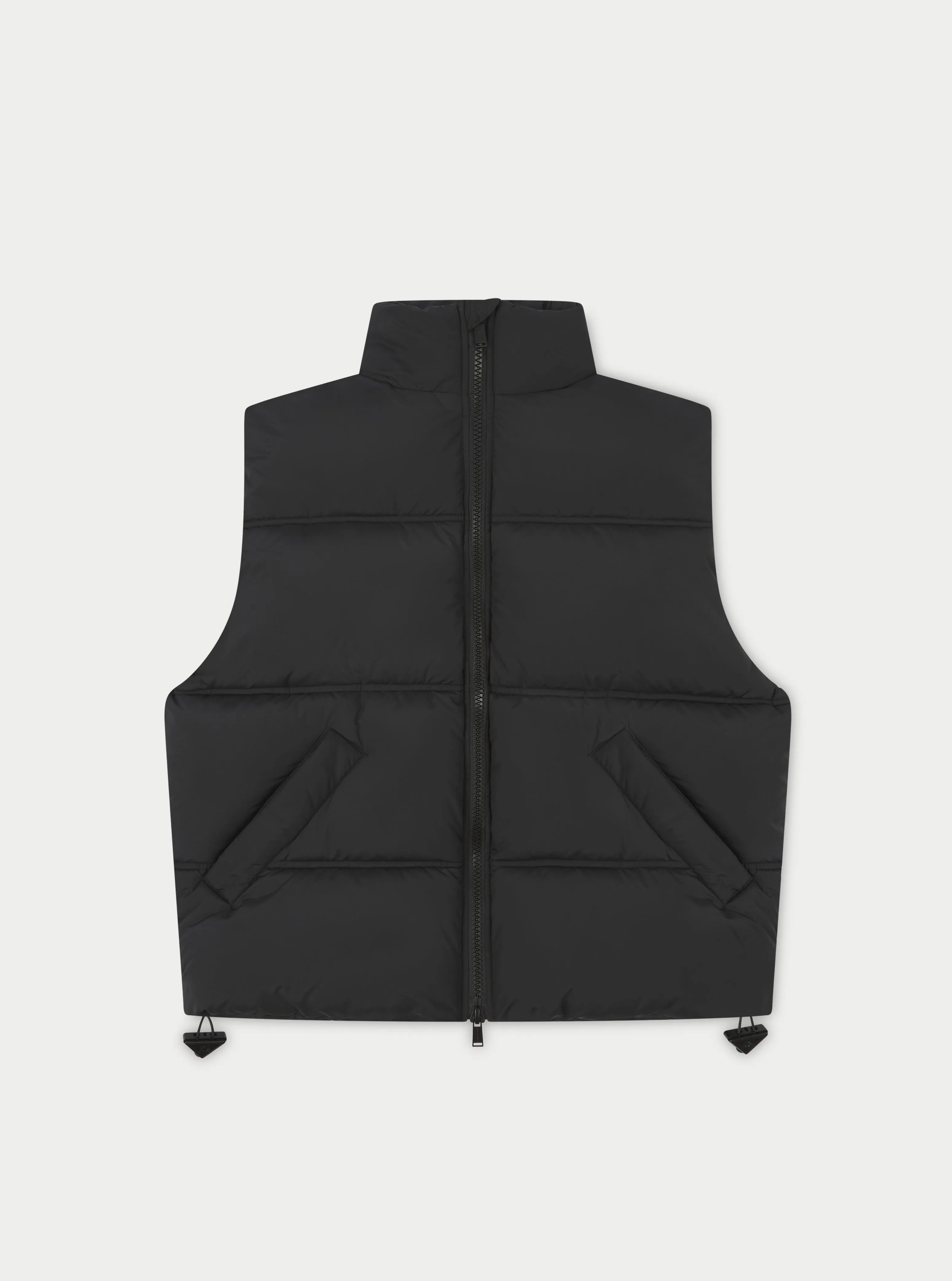 ESSENTIALS MATTE GILET - BLACK