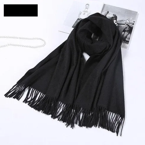 Fall Winter Fashion Color Trends Wool Scarves Wraps Shawls Scarf Women's Fashion Scarf - Mom Dad, Christmas Gift Wedding Bridesmaid