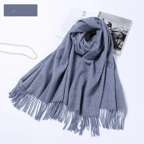 Fall Winter Fashion Color Trends Wool Scarves Wraps Shawls Scarf Women's Fashion Scarf - Mom Dad, Christmas Gift Wedding Bridesmaid