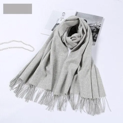 Fall Winter Fashion Color Trends Wool Scarves Wraps Shawls Scarf Women's Fashion Scarf - Mom Dad, Christmas Gift Wedding Bridesmaid