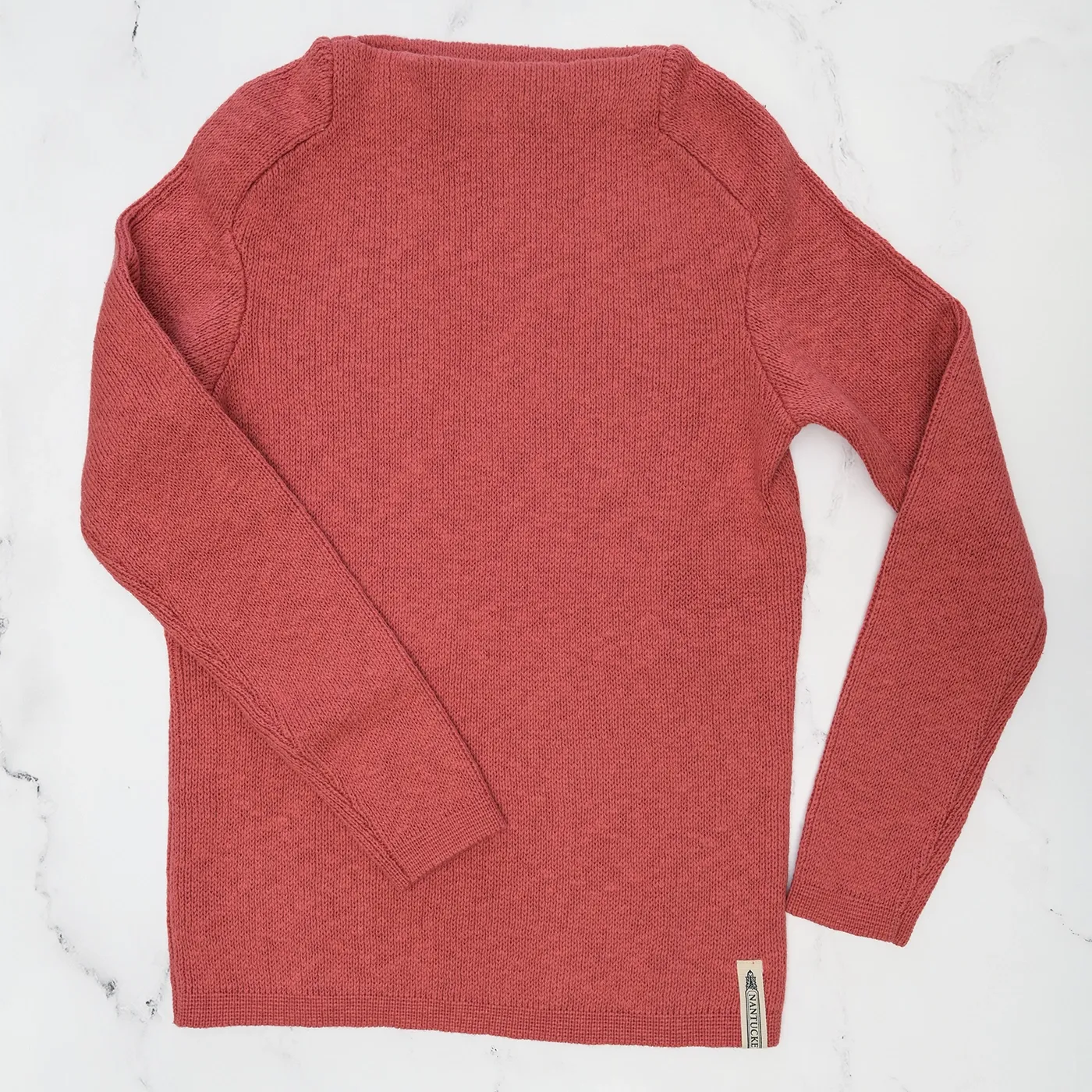 Faraway Red Boatneck Sweater