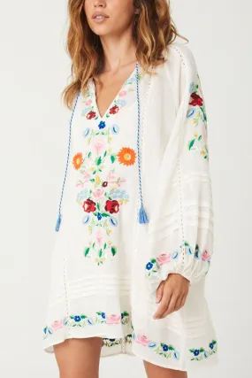 Florapaloosa Embroidered Tunic Dress