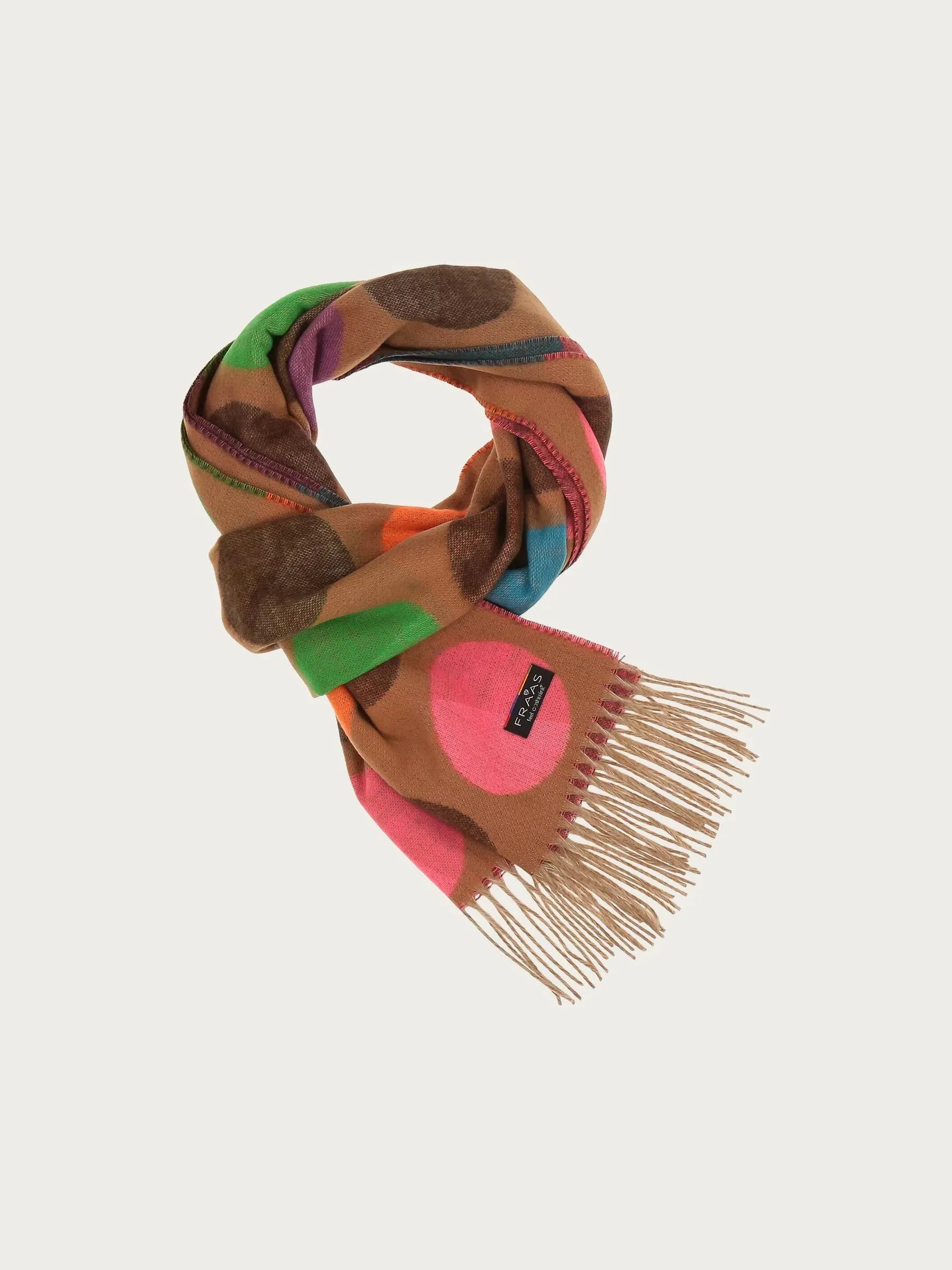 Fraas Divided Dots Woven Cashmink Scarf