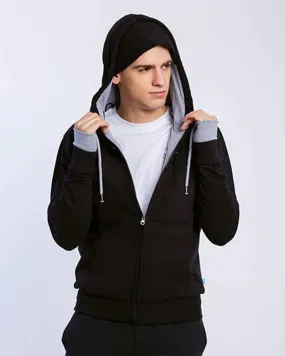 Full Sleeve Black Unisex Travel Jacket