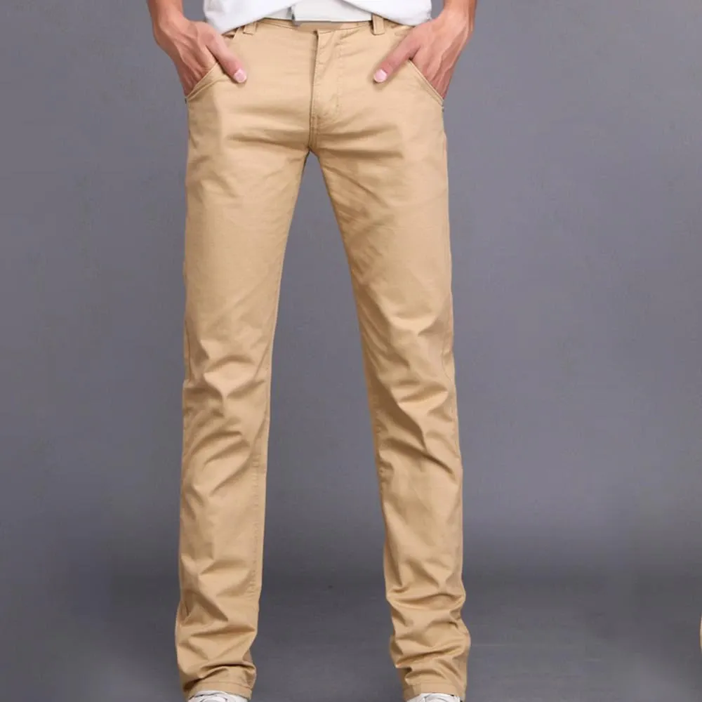 Funki Buys | Pants | Men's Slim Mid Waist Jeans | Cargo Pants