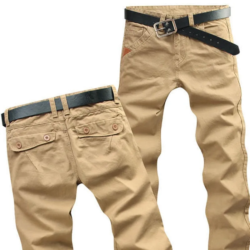 Funki Buys | Pants | Men's Slim Mid Waist Jeans | Cargo Pants