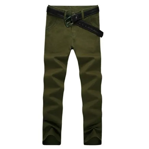 Funki Buys | Pants | Men's Slim Mid Waist Jeans | Cargo Pants