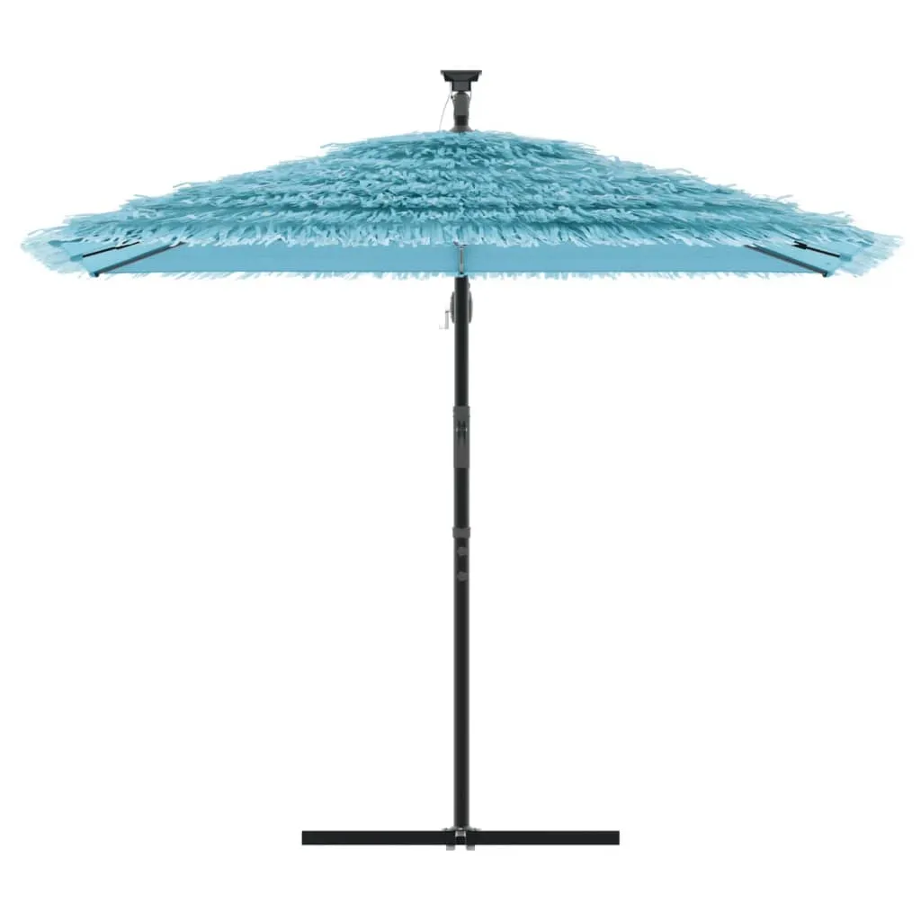 Garden Parasol with Steel Pole Blue 246x246x230 cm