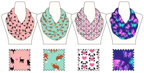 girls conversational print infinti lite weight scarf Case of 60