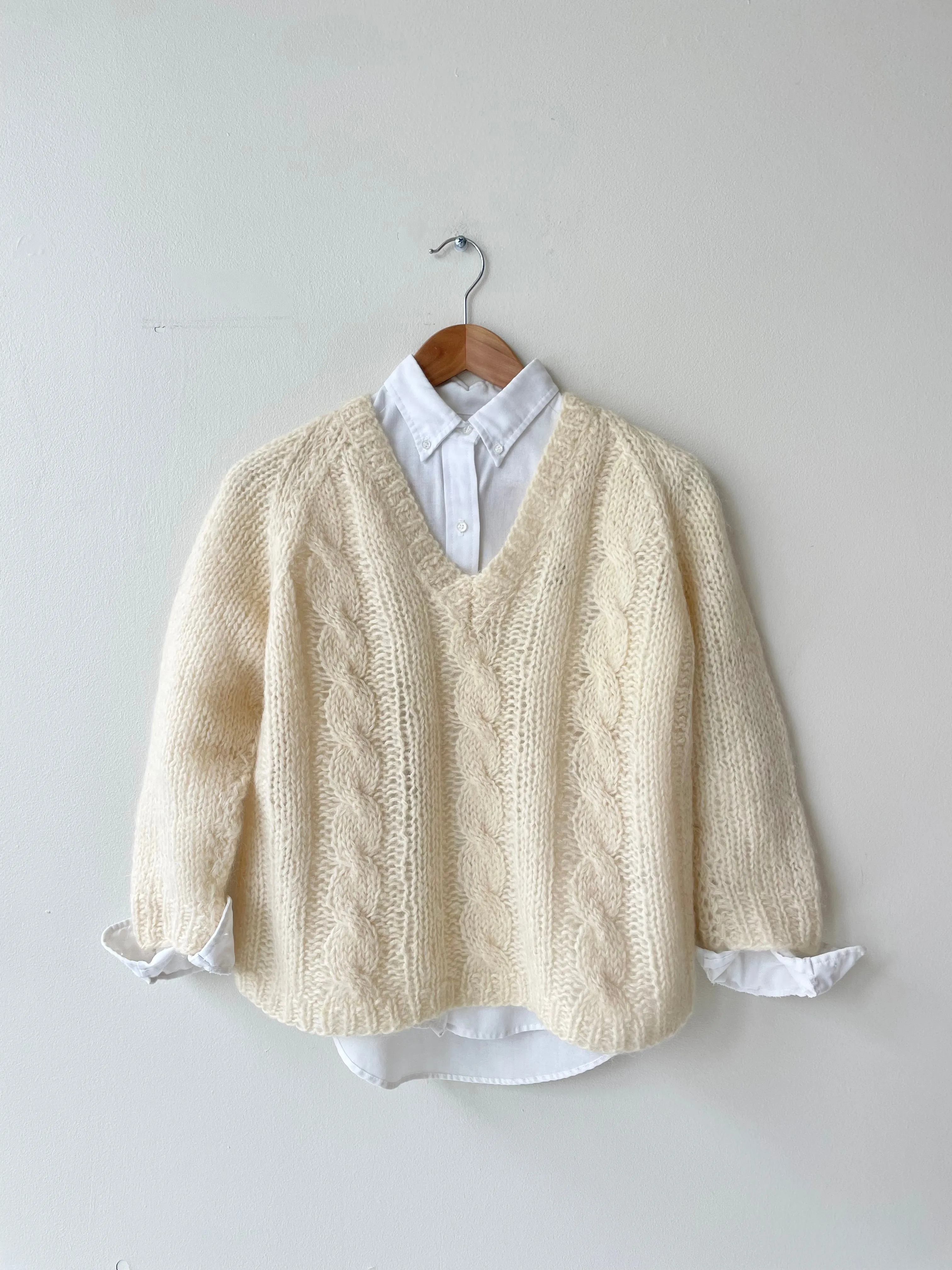 Handknit Italian Mohair Sweater