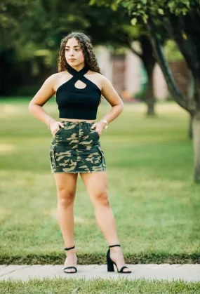 Hide and seek camo skirt